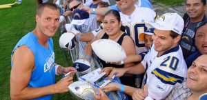 Quarterback Philip Rivers at Charger’s Fanfest. Photo courtesy of San Diego Charger website..