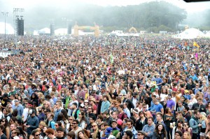 Guests attend Portugal. The Man performance at the Lands End Stage during day 2 of the 2012 Outside Lands Music and Arts Festival at Golden Gate Park on August 11, 2012 in San Francisco, California.  (Photo by Jeff Kravitz/FilmMagic)
