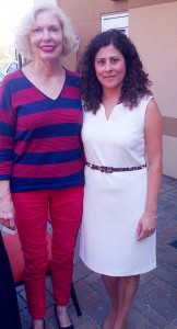 Olga Diaz, right, with former County Supervisor Pam Slater-Price
