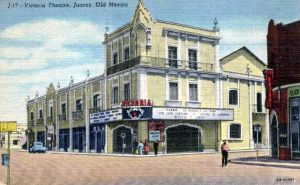 A postcard picture of Victoria Theater as it used to look.