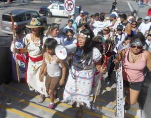 Trail for Humanity members were joined by San Diego activists near the San Ysidro border to shed light on immigration issues. 