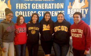 2015 Reality Changers, Gates Scholars. From left to right: Hiwet Weldeselase, Frida Durazo, Tania Barajas, Stephanie Bueno, Lesley Guarena, and Darian Martos.