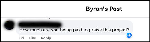 Byron Wear Facebook question