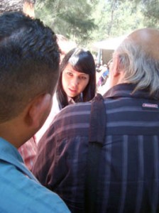 La titular de la Secretaría del Migrante Zaira Mandujano Fernández.