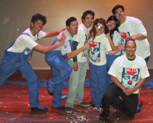 Actores de Clown Club obra teatral