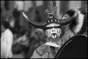 Dancers in a Street Parade During the Fiesta for St. Michael