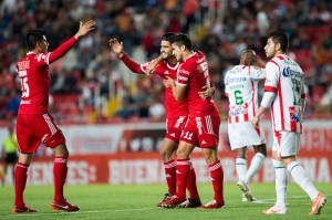 Xolo celebrates a goal. Photo by Club Tijuana.