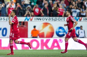 Juan Arango celebrates goal. Photo by Club Tijuana.
