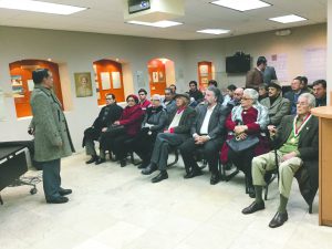 El Ing. Antonio Rodríguez Soto, en plena exposición de  la conferencia