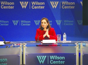 FOTO 3 Canciller Claudia Ruiz Massieu en el Woodrow Wilson Center, de Washington, D.C.