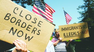 illegal and protests