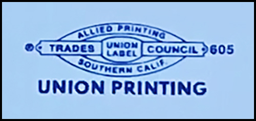 Union printing bug