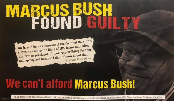 Marcus Bush attack ad