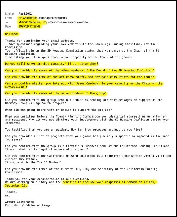 Melinda Vasquez email