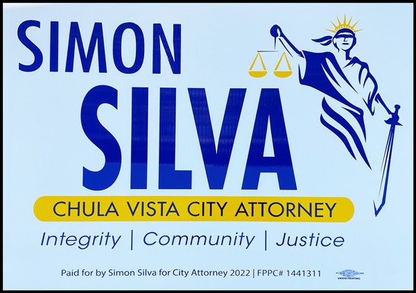 Simon Silva yard sign
